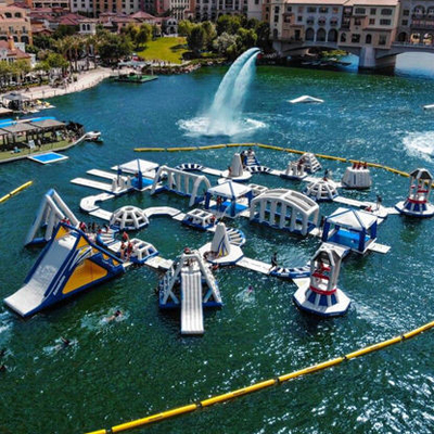 giochi gonfiabili Aqua Park Obstacle For Beach dell'acqua del lago del PVC di 0.9mm