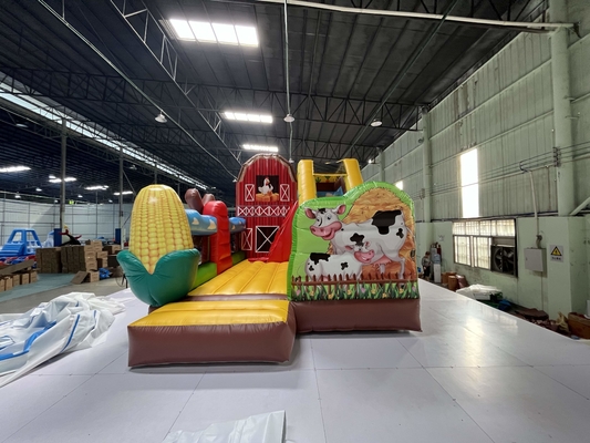 0.55mm PVC Commercial Jumping House Cow Jumper castelli saltuari