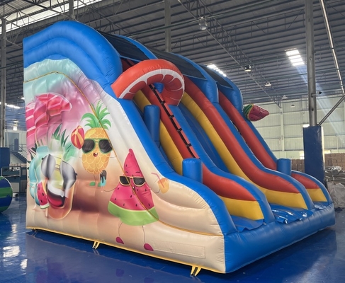 0.55mm PVC Commercial Inflatabili Scivoli d'Acqua Affittare Scivoli Inflatabili