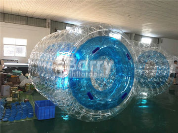 Lo stagno gonfiabile su ordinazione impermeabile gioca il rullo dell'acqua blu per i bambini/adulti