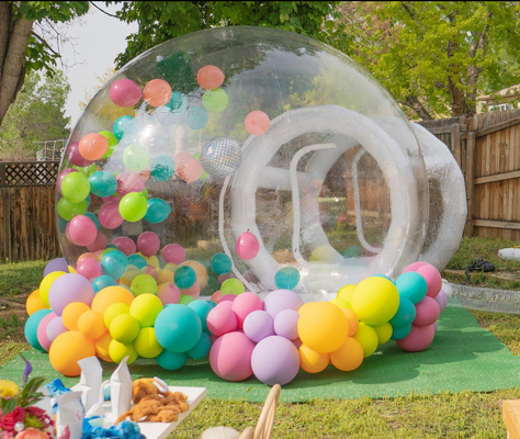 Domella Igloo ad alte prestazioni Pvc trasparente tunnel singolo Campeggio all'aperto Trasparente Partito gonfiabile Tende a bolla Casa