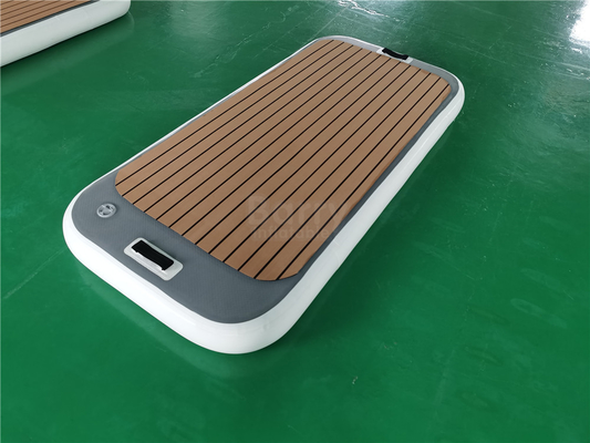 Drop Stitch Materiale Pontoon gonfiabile Barca Jetski Dock Lago Piattaforma galleggiante per giochi d'acqua