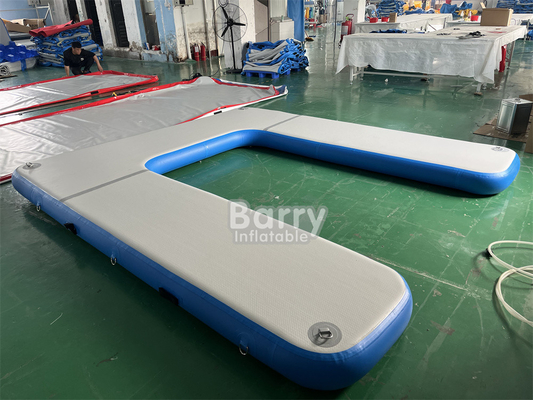 OEM ODM Drop Stitch Materiale DWF Piattaforma gonfiabile per l'acqua Dock di nuoto gonfiabile