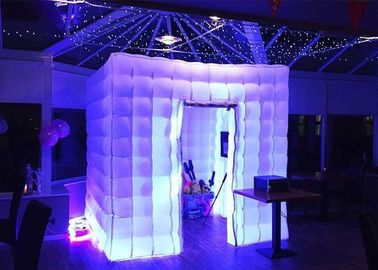 Colore gonfiabile romantico della luce 2.4m della cabina LED della foto variabile con il ventilatore