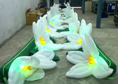 Prodotti gonfiabili di pubblicità del fiore gigante con il LED, decorazione gonfiabile della catena di fiore