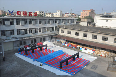 La corsa di ostacolo gonfiabile, materasso di ostacolo di Inflatables 5k esegue la dimensione 20x10x1.2M