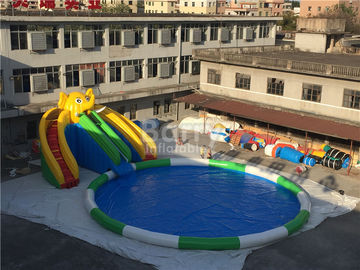 parco gonfiabile dell'acquascivolo della tela cerata del PVC di 0.55mm per i bambini/giochi gonfiabili dell'acqua