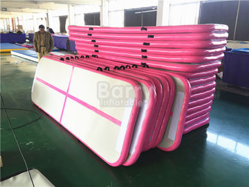 Stuoia gonfiabile rosa molle durevole di ginnastica della pista di aria/stuoia di acqua di galleggiamento