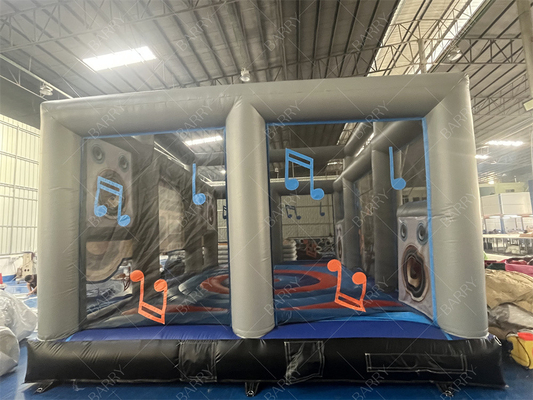 Interattivo gonfiabile Disco Dance House Boom Box Per Adulti Salto Bouncy Castle Retro Boombox Bouncer Per Festa