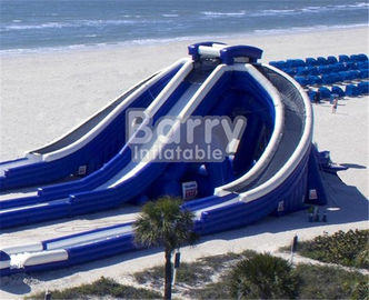 Acquascivolo asciutto gigante dello scivolo gonfiabile/PVC dei giochi divertenti di elevata altitudine per i bambini