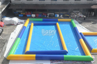 Fuori della piscina gonfiabile di rettangolo/stagno portatile blu di esplosione