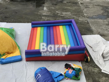 Giochi gonfiabili all'aperto divertenti di salto gonfiabili di sport dei buttafuori gonfiabili del letto dell'arcobaleno per il campo da giuoco