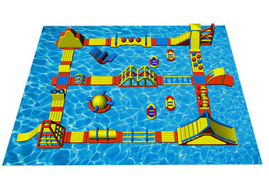 Parco gonfiabile dell'acqua dell'isola della spruzzata di sfida del parco dell'acqua del gioco dello sport acquatico