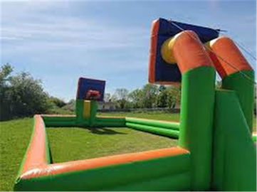 Corte gonfiabile portatile del gioco di pallacanestro con il cerchio della fucilazione per i bambini
