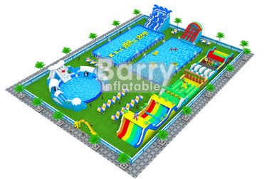 Configurazione gonfiabile professionale del business plan del parco dell'acqua/di progettazione parco dell'acqua