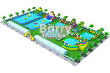 Tela cerata asciutta gonfiabile 0.9mm del PVC del business plan del campo da giuoco dell'attrezzatura del parco dell'acqua