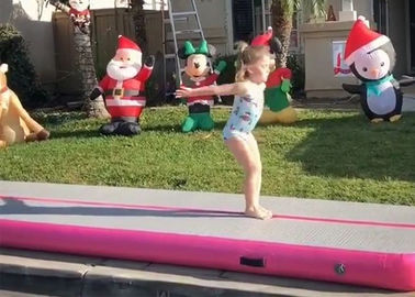 La stuoia gonfiabile della palestra della pista di aria di rosa del regalo del partito della ragazza per la ginnastica o il ballo evita la lesione