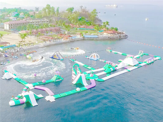 Giochi di galleggiamento gonfiabili all'aperto del parco dell'acqua/mare gonfiabile Waterpark per estate calda