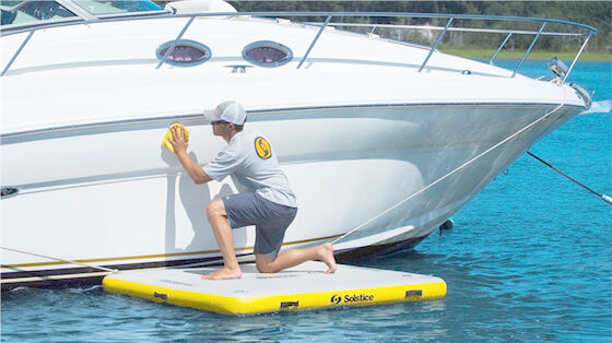 Pulizia della nave di Mat Inflatable Boat Docks For dell'acqua del PVC di SCT