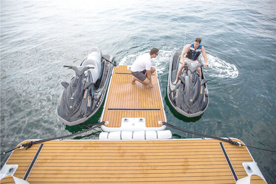 Galleggianti dello stagno e zattere Mesh Floating Docks gonfiabile