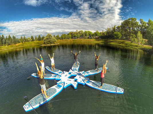 Stazione di aggancio gonfiabile commerciale del SUP dell'aria di yoga della banchina centrale del bordo di pagaia
