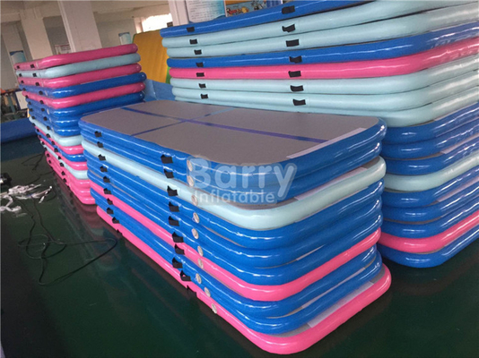 Stuoie gonfiabili rosa verdi blu EN14960 di ginnastica di colore 3X1m