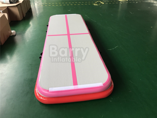 pista di aria gonfiabile ermetica 3m di 10m 6m 12m per il rosa della palestra ed il colore blu