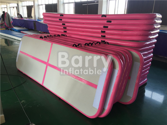 Dimensione gonfiabile di caduta 3X1x0.1m dell'aria della pista di Aqua Yoga Pink Mat Air di forma fisica
