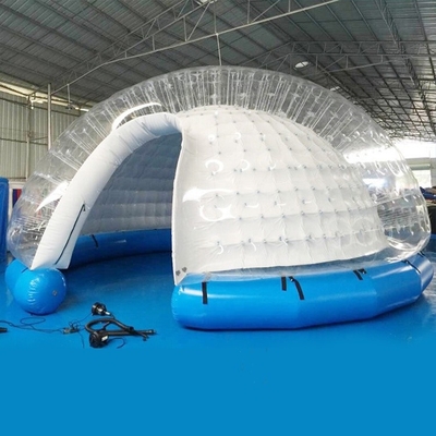 Tenda gonfiabile della bolla della cupola del PVC chiara per l'evento di campeggio all'aperto della famiglia
