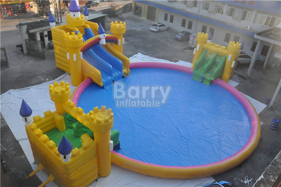 Castello gonfiabile su misura dell'acqua sotterranea del parco dell'acqua del PVC di 0.9mm