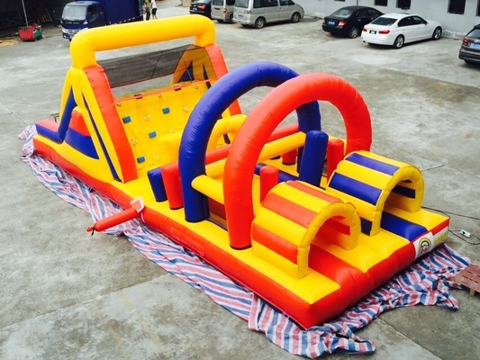 castello gonfiabile dei buttafuori dei bambini del parco di divertimenti di corsa ad ostacoli di 10x4x3.5m