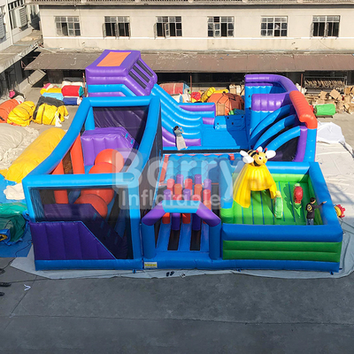 Grande castello di divertimento della città del campo da giuoco del parco a tema gonfiabile commerciale di divertimento