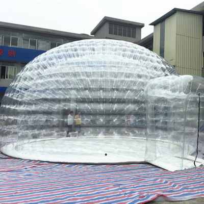 Annullare messa a punto facile gonfiabile della prova di fuoco della tenda della casetta della bolla della tela cerata del PVC di 1mm