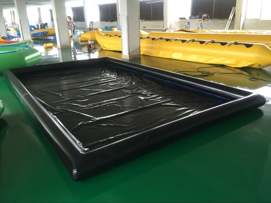 Autolavaggio gonfiabile Mat Full Set Position del PVC del nero 0.6mm