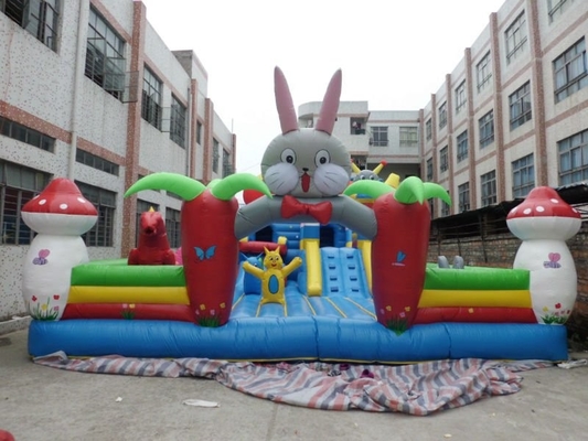 Città gonfiabile di divertimento della tela cerata del PVC del fumetto 0.55mm