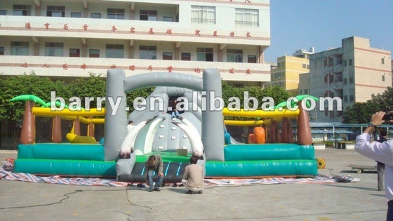 scorrevole combinato divertente dei buttafuori del bambino gonfiabile del parco di divertimenti 680g/cm2