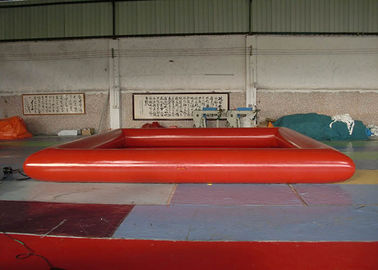 Piscina rossa di esplosione di rettangolo con la tela cerata resistente al fuoco del PVC di 0.9mm