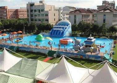 Parco di divertimenti gonfiabile adulto della struttura di sicurezza con il PVC resistente al fuoco