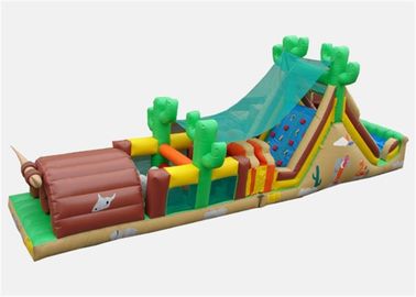 Giochi esterni su misura di corsa ad ostacoli gonfiabili con l'aeratore