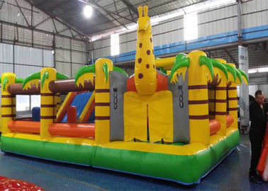 Castello rimbalzante gonfiabile della palma della tela cerata impertinente del PVC per i bambini