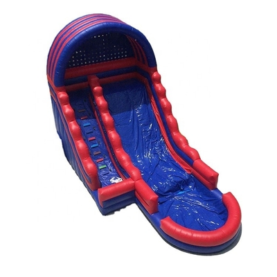 L'OEM Plato Inflatable Swimming Pool Water fa scorrere i Waterslides rossi e blu di esplosione