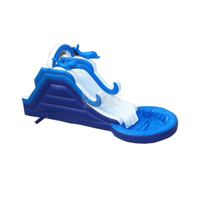 Acquascivolo rampicante gonfiabile blu 10x3.5x4.3m di Wave della tela cerata