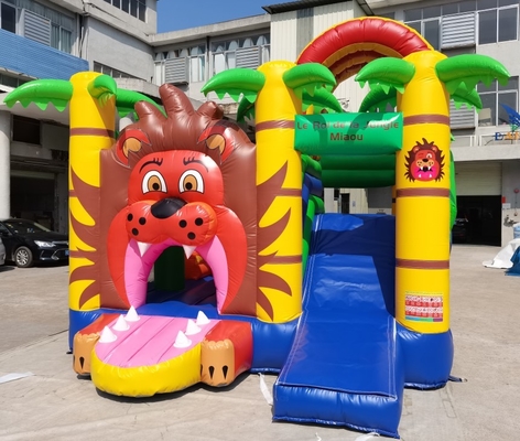 PVC Lion Jumping Castle For Kids animale gonfiabile 5mLX5mWX4mH