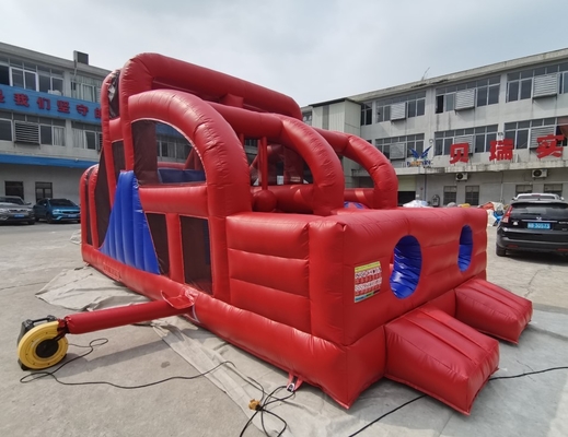 buttafuori gonfiabili Silde 10mL*5mW*4mH di funzionamento dei bambini di corsa ad ostacoli del PVC di 0.55mm