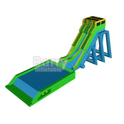 Acquascivolo alto del PVC di goccia di evento con lo scorrevole volante gonfiabile della piattaforma dell'airbag