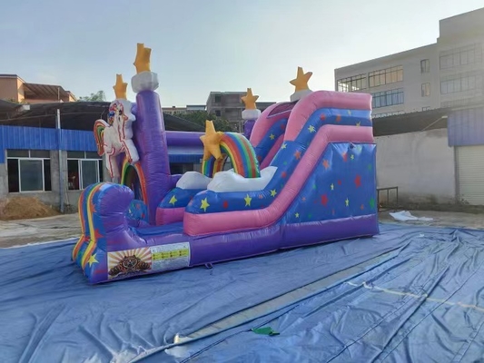 Scorrevole di rimbalzo gonfiabile del parco di Paly del castello dell'annuncio pubblicitario dei bambini