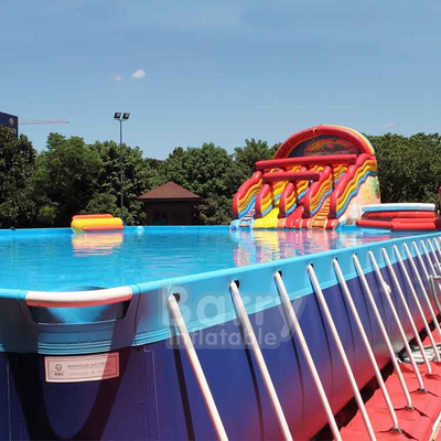 Piscina della struttura del metallo di Plato Portable Water Pool Inflatable